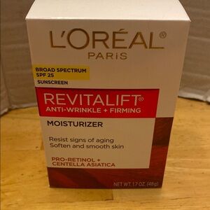 L'Oreal Revitalift Moisturizer - Red and White